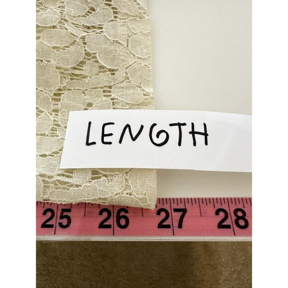 JCP Womans Sheer Floral Lace Top Size 1X Boho Western Quiet Luxury Capsule - Picture 5 of 12